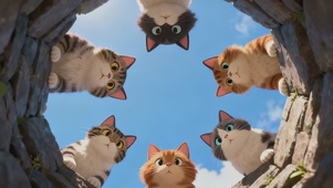 好奇可爱猫猫