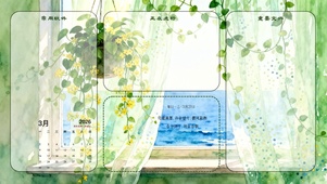 窗边绿意-分区桌面3