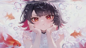 水下艾莲与金鱼