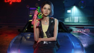 4K炫酷跑车美女