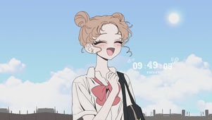 开心的女孩