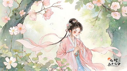 唯美小清新古风美女