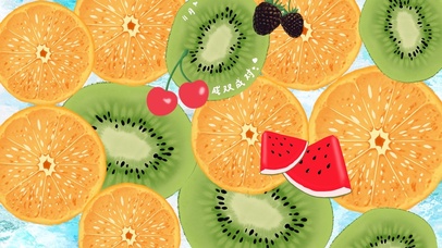 11月 清新水果文字