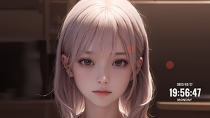温柔眼眸女孩