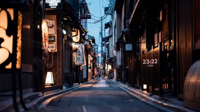 4k 治愈唯美日式街头小巷