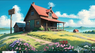 4K春天的田野主题