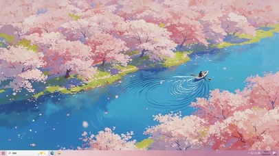 桃花河流