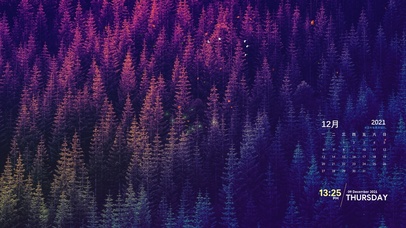 唯美梦幻渐变森林