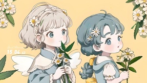 简约卡通女孩