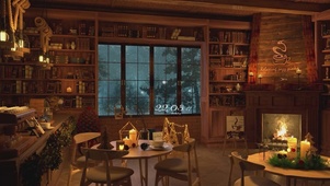 温暖舒适的咖啡厅