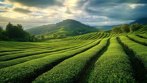 绿色护眼茶园