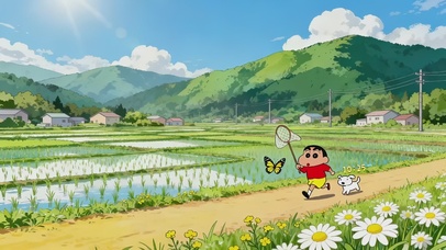 可爱童趣乡村小新