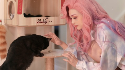 小黑猫与她的铲屎官