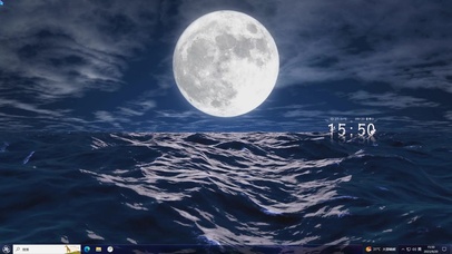 中秋圆月海上升—【主题桌面】