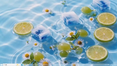 夏日水面柠檬