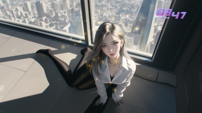 姑娘的脸庞恰似一幅细腻的工笔画