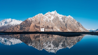 唯美win10雪山壁纸