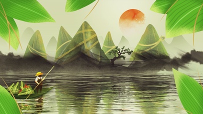 端午节唯美插画