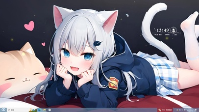 可爱猫耳萌萌哒少女