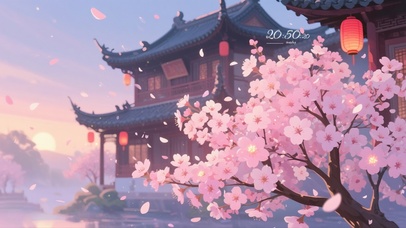 浪漫粉色樱花