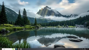 自然湖泊风景