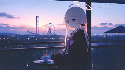 柚鸟夏-夕阳少女