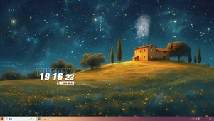 护眼绿景桌面主题