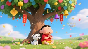 树下许愿的小新