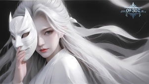 面具美女