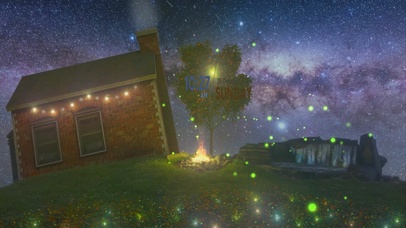 宁静的夜晚景色