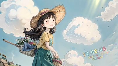 4k元气田园女孩