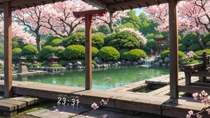 樱花庭院
