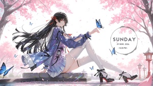 樱花树下与蝶有约千咲