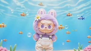 可爱海底拉布布labubu