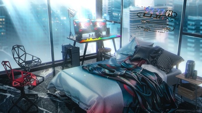 4k 炫酷电竞房间