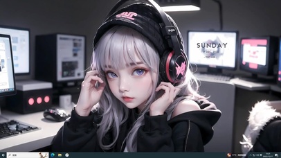 可爱电竞女孩