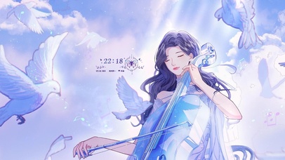 唯美拉提琴少女