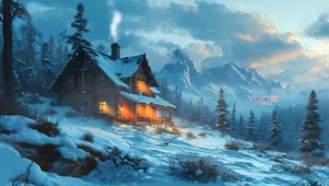 风雪小屋