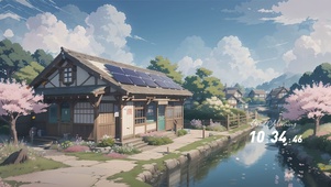 唯美治愈房屋景色
