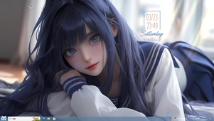 甜美清纯制服女孩