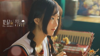 港风双马尾学妹