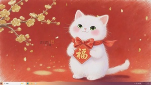 新春祝福猫