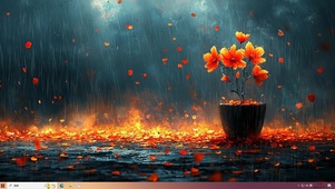 风雨中凌乱