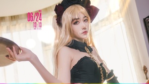 4K黑裙美少女