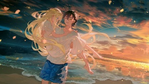 海滩日落