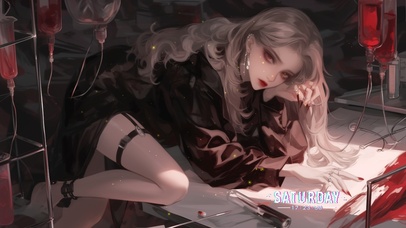 头发在阳光下泛着金色的光芒