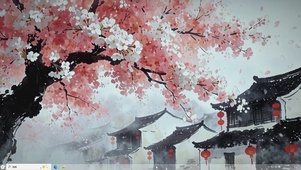 春入江南樱自开-桌面主题