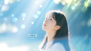 甜美学院风 女孩