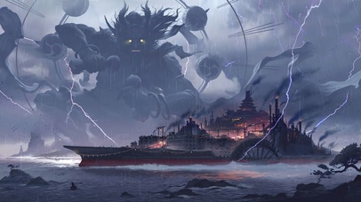 4K梦幻国风幽灵古船