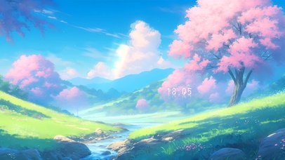 鸟鸣花香的山谷